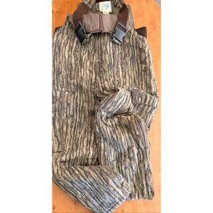 Vtg. Bib Overalls Insulated Lined Camo Realtree Hunting Size Sm Mens Trophy Club